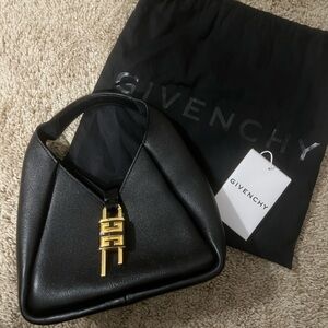 GIVENCHY Mini G-Lock Leather Hobo Bag